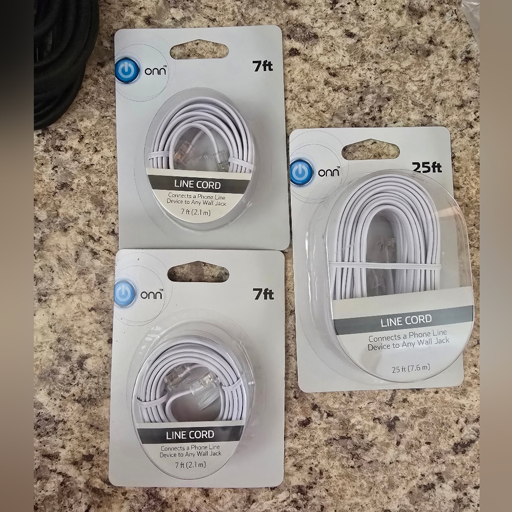 Bundle 3 Line Cord 7 And 25 ft.